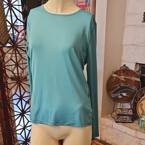 The 32 Degrees Cool Sun Protection UPF 50 Turquoise Long Sleeve Shirt Size Small - Picture 1 of 5